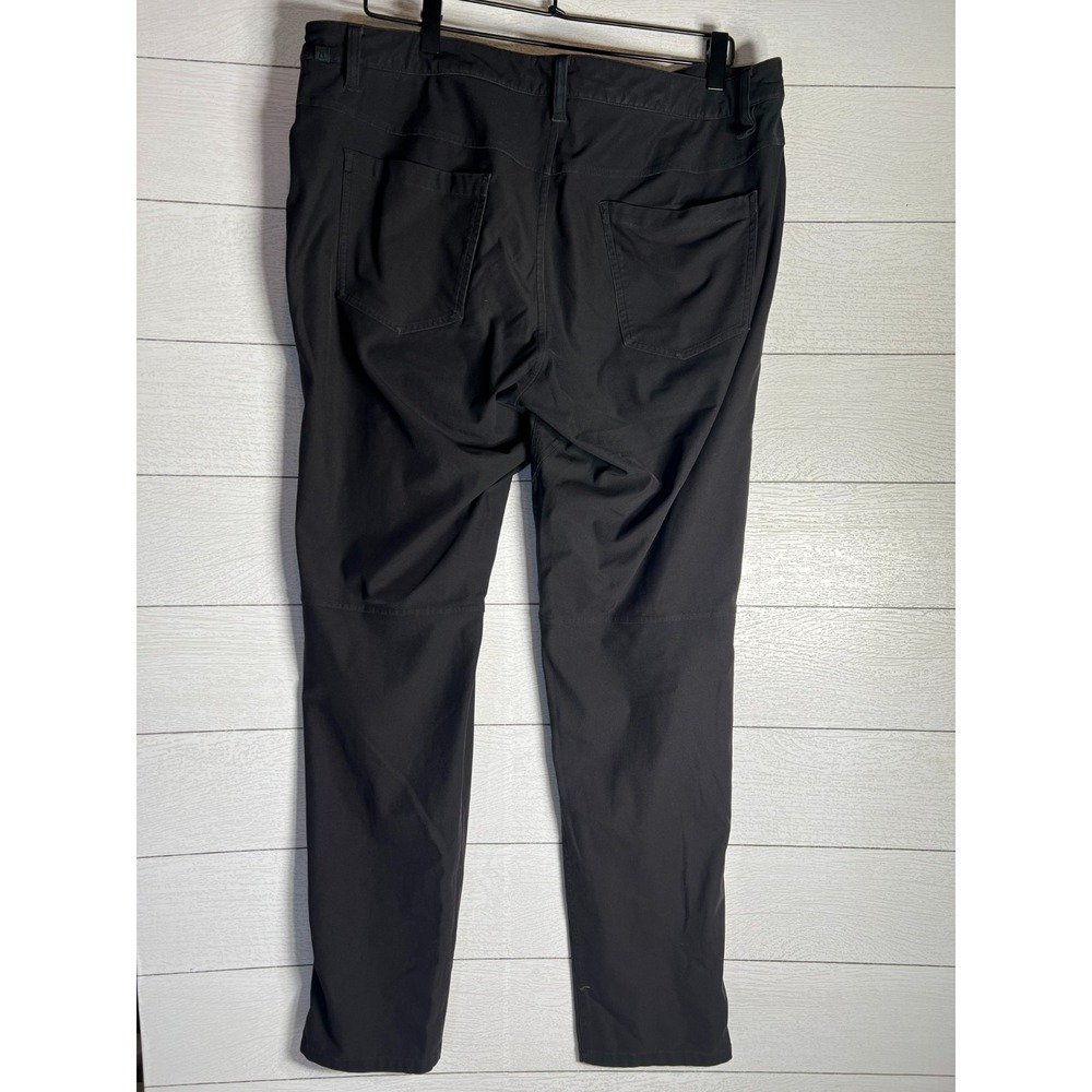 Lululemon 38x32 Black ABC Slim-Fit 5 Pocket Mens Warpstreme Pants - Picture 5 of 14